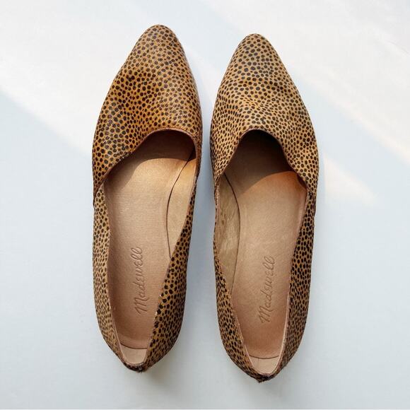Madewell The Lizbeth Pointed Flats Dotted Calf Hair - Picture 2 of 6